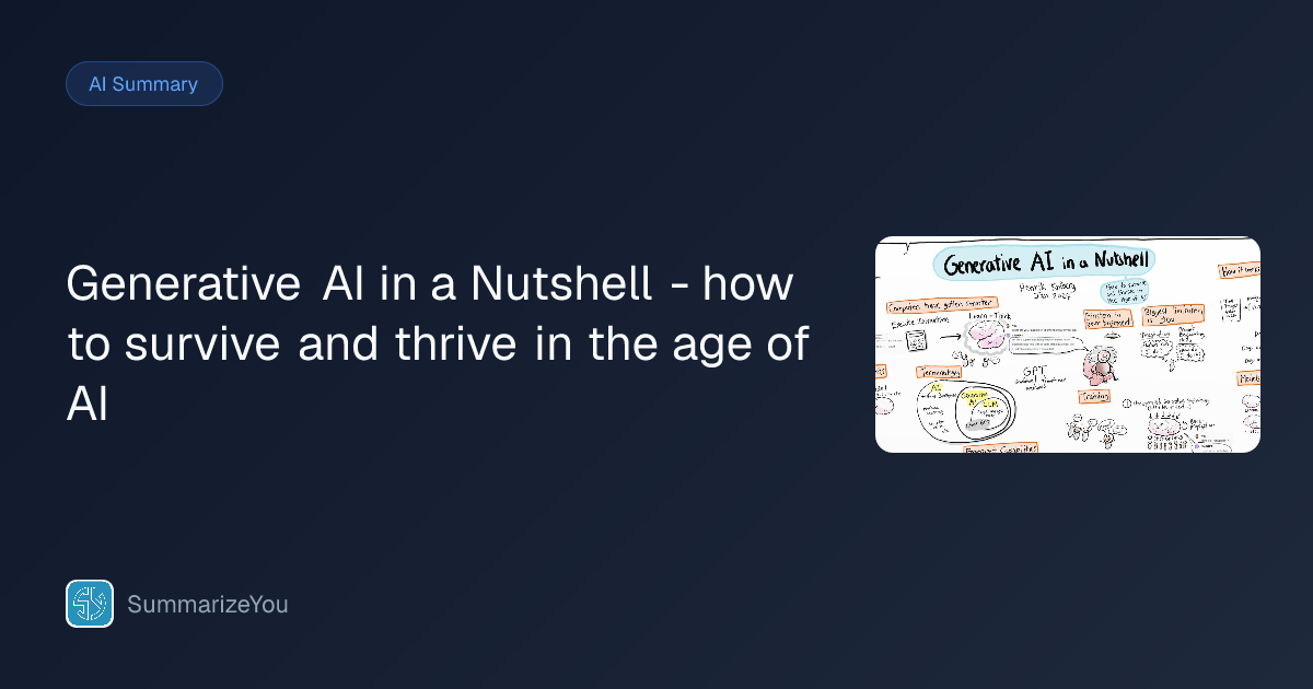 Summary of Generative AI in a Nutshell - how to survive and thrive in ...