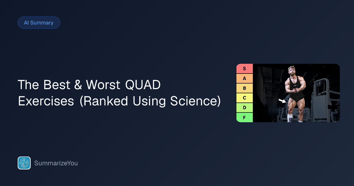 Resumen de The Best & Worst QUAD Exercises (Ranked Using Science ...