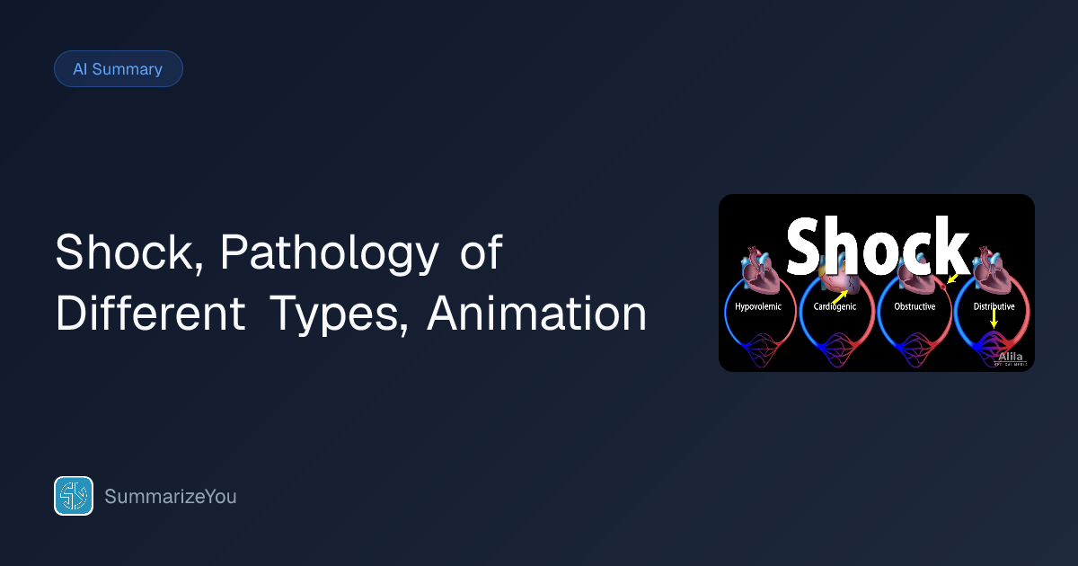 Resumen de Shock, Pathology of Different Types, Animation - SummarizeYou