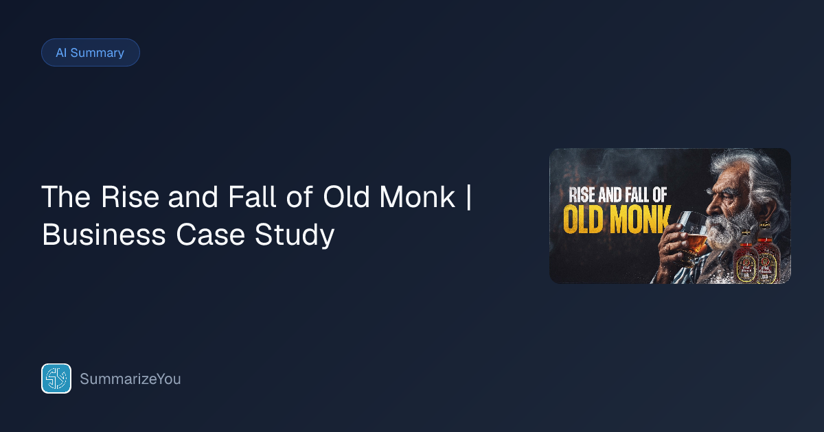 The Rise and Fall of Old Monk | Business Case Study のまとめ - SummarizeYou